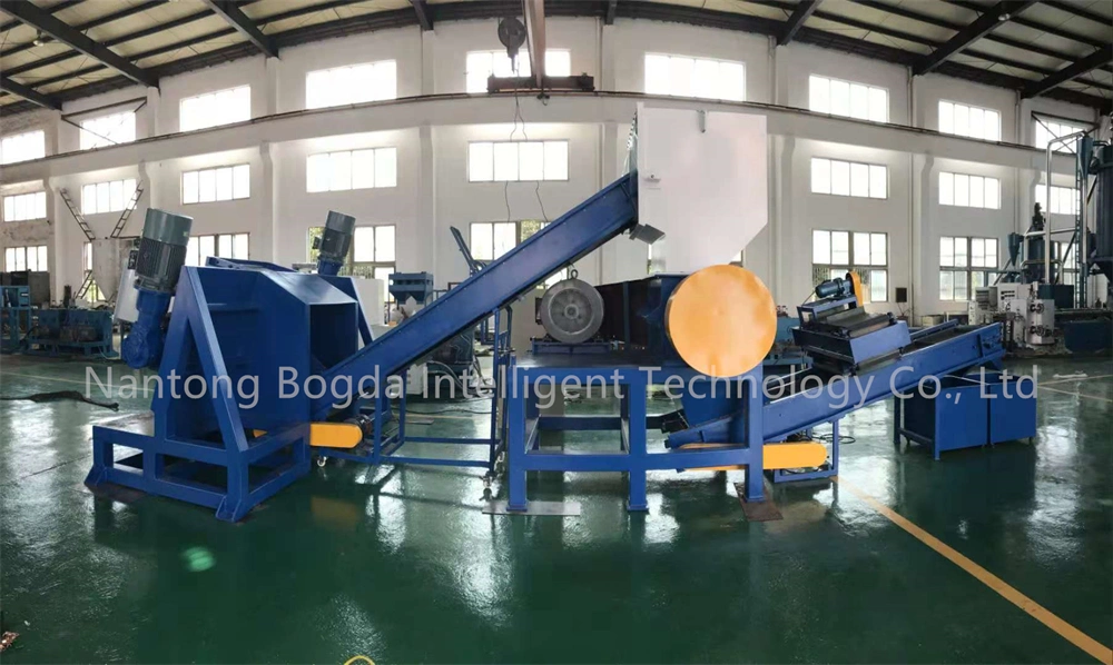 Bogda Plastic Shredder Grinder Crusher Machine for Crushing Separating Metal Recycling Steel Wire Mesh Skeleton PE Plastic Composite Pipe