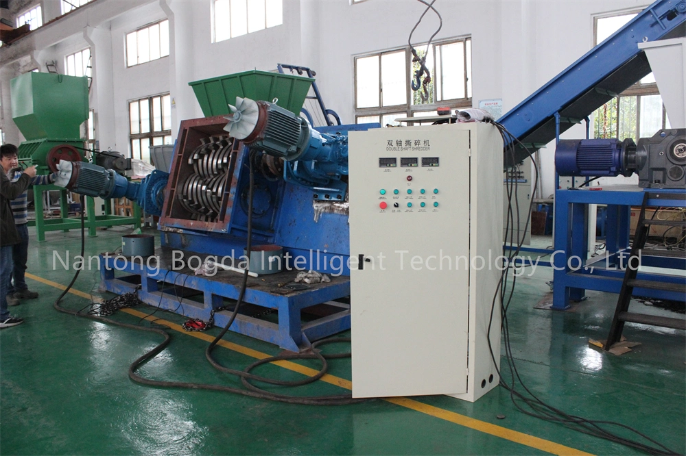 Bogda Plastic Shredder Grinder Crusher Machine for Crushing Separating Metal Recycling Steel Wire Mesh Skeleton PE Plastic Composite Pipe