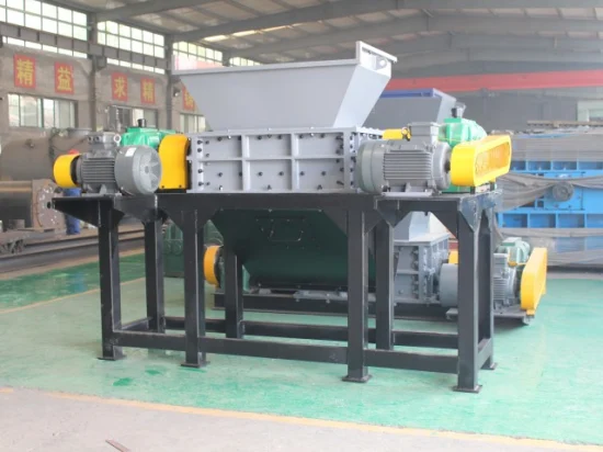 China Shredder Machine Hersteller Doppelwellenbrecher für Kunststoff/Reifen/Gummi/Dosen/Holz/medizinische Abfälle